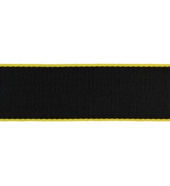 Yellow Edged Black Seat Belt Webbing